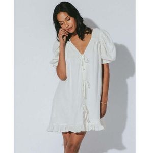 Cleobella ivory minidress, size large, NWOT